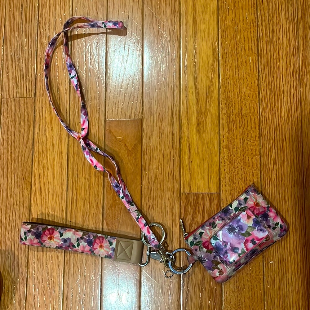 Matching wristlet wallet & lanyard